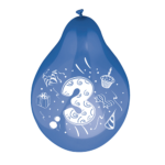 Product foto van Cijferballonnen assorti 25cm set van 6