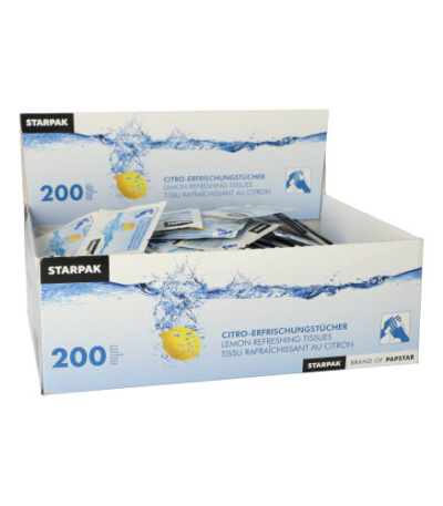 Product foto van Citro reinigingsdoekjes 14x14 cm set van 200
