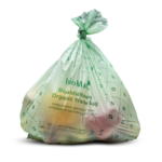 Product foto van Compostzakken zetmeelbasis 30l 60x53cm bioMat 10 stuks