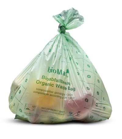 Product foto van Compostzakken zetmeelbasis 30l 60x53cm bioMat 10 stuks