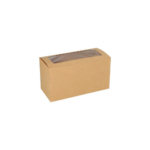 Product foto van Cupcake dozen hoekig met PLA venster 25 stuks