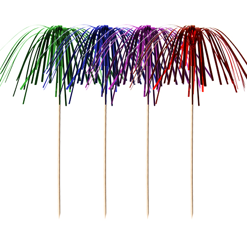 Product foto van Decoprikkers assorti kleuren set van 100 Fireworks