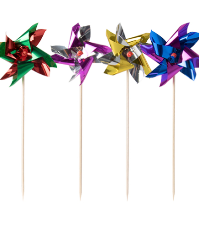 Product foto van Decoprikkers assorti kleuren set van 100 Molen