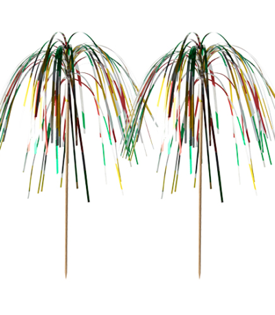 Product foto van Decoprikkers multicolor set van 100 Fireworks