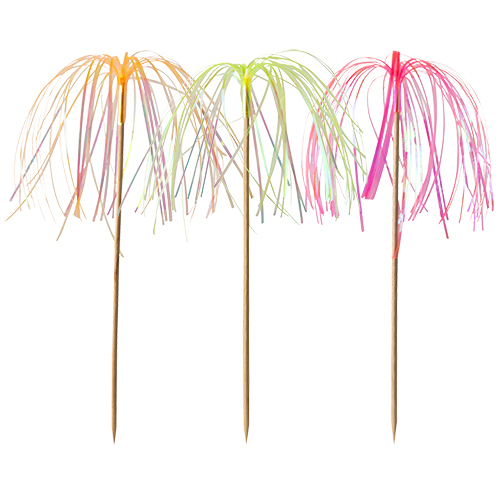 Product foto van Decoprikkers neon Fireworks set van 100