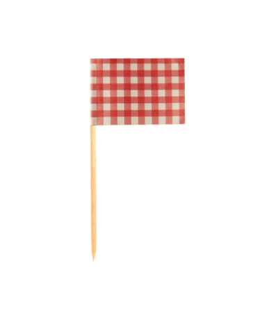 Product foto van Decoprikkers rood set van 200 Vichy Karo