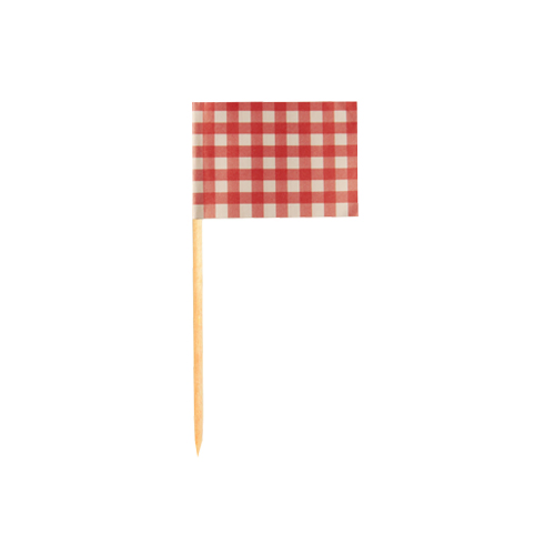Product foto van Decoprikkers rood set van 200 Vichy Karo