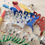 Product foto van Diademen assorti kleuren Party Time Metallic set van 4