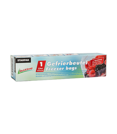 Product foto van Diepvrieszakjes transparant 1l dispenser doos 20 stuks