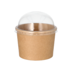 Product foto van Dome deksels PET transparant set van 25