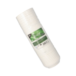 Product foto van Dome deksels suikerriet wit set van 50 9cm