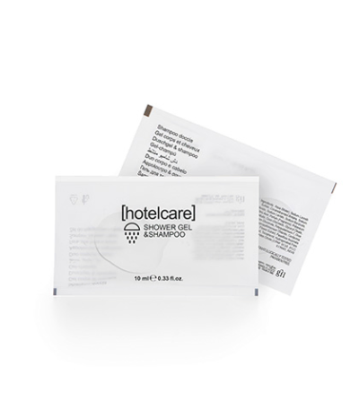 Product foto van Douchegel & Shampoo Sachets Hotel Care 10ml set van 200