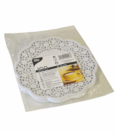 Product foto van Druppelvangers rond wit set van 100