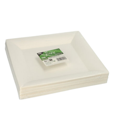 Product foto van Fingerfood schaaltjes suikerriet wit set van 25