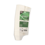 Product foto van Fingerfood schaaltjes suikerriet wit set van 50 25ml Hexagon