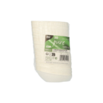 Product foto van Fingerfood schalen suikerriet wit set van 50 20ml