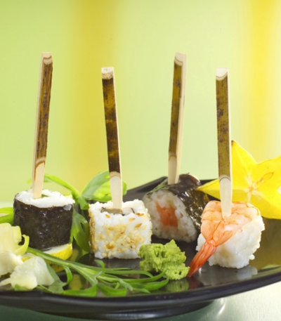 Product foto van Fingerfood spiesjes Nature 11cm set van 200