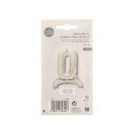 Product foto van Folie Ballon 73 cm zilver "0" zelfstaand