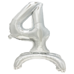 Product foto van Folie Ballon Zilver 73cm set van 1 "4"