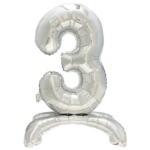 Product foto van Folie Ballon zilver 73cm set van 1