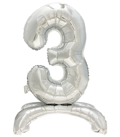 Product foto van Folie Ballon zilver 73cm set van 1