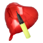 Product foto van Folie ballonpomp geel 28cm