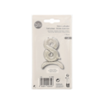 Product foto van Folieballon 73 cm zilver cijfer 8 set van 1