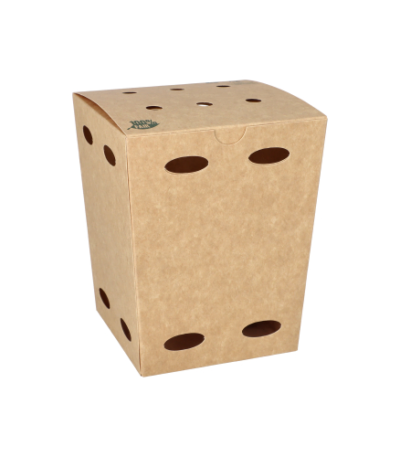 Product foto van Frietboxen karton bruin small set van 50 100% Fair