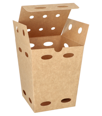 Product foto van Frietboxen karton bruin small set van 50 100% Fair
