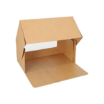 Product foto van Gebaksdozen met deksel PLA venster 10x22x12 cm set van 25