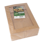 Product foto van Gebaksdozen met deksel PLA venster 10x32x12 cm set van 25