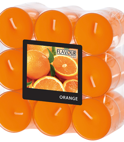 Product foto van Geurkaars Sinaasappel oranje 200ml "Flavour by GALA"