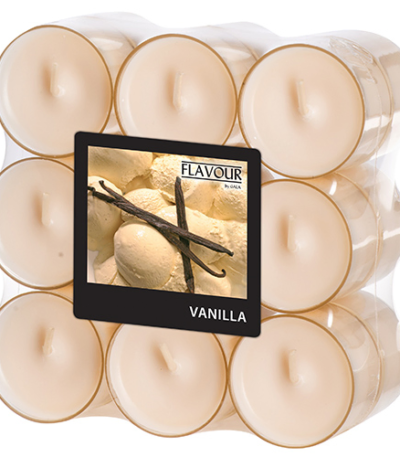 Product foto van Geurkaars Vanille creme 200ml polycarbonaat behuizing GALA Flavour