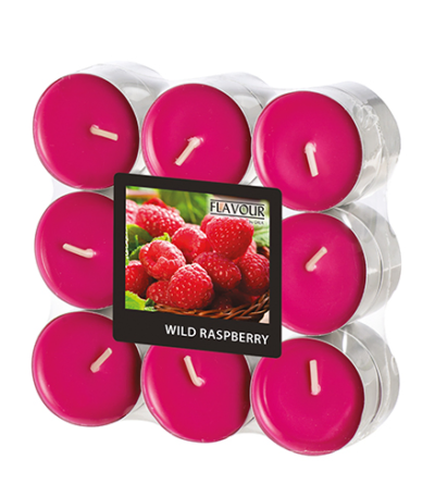 Product foto van Geurkaars Wild Raspberry wijnrood 18 stuks GALA Flavour