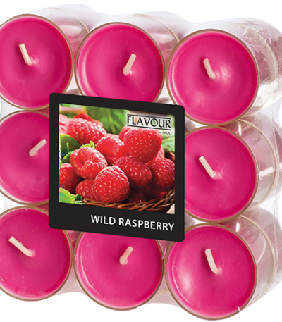 Product foto van Geurkaars Wild Raspberry wijnrood 200ml Flavour by GALA