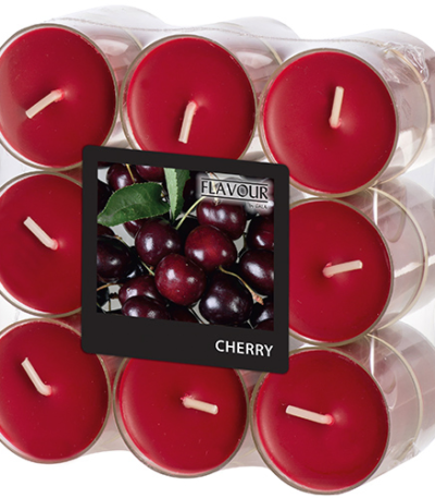 Product foto van Geurkaars bordeaux-kers 200ml polycarbonaat set van 18 Flavour by GALA