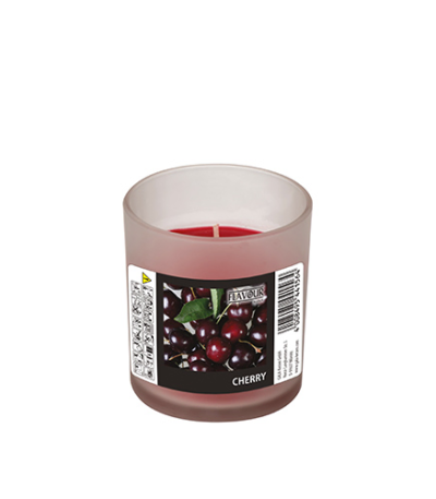 Product foto van Geurkaars glas bordeaux-kers 70ml "Indro" Gala