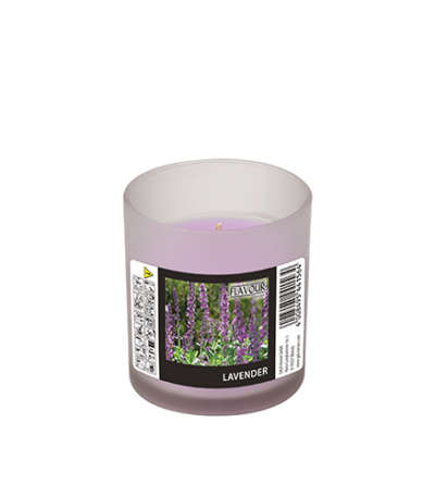 Product foto van Geurkaars glas violet Lavendel Indro 70mm