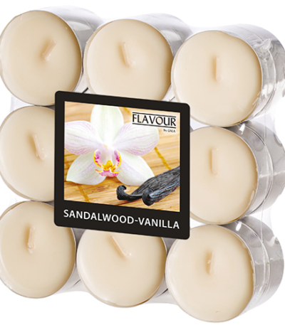 Product foto van Geurkaars ivoor Sandalwood-Vanilla 18 Gala Flavour