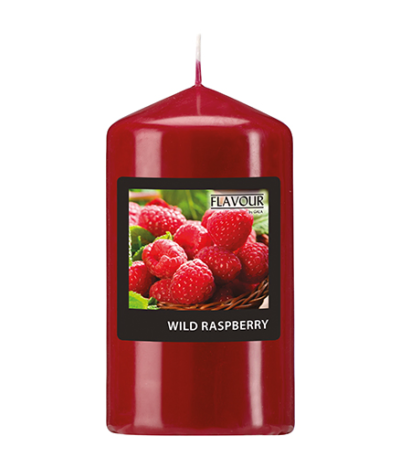 Product foto van Geurstompkaarsen wijnrood Wild Raspberry 110mm "Flavour by GALA"