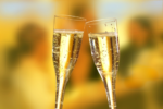 Product foto van Glazen champagne toppers glashelder set van 50