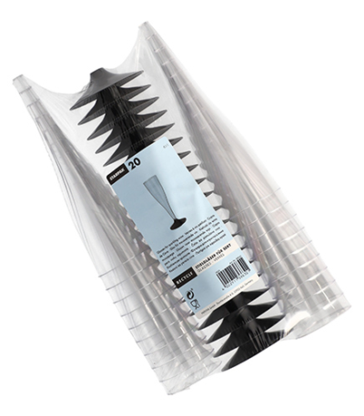 Product foto van Glazen mousserende wijn PS glashelder set van 20 100ml