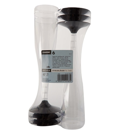 Product foto van Glazen voor mousserende wijn PS glashelder set van 6 100ml