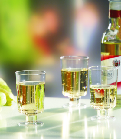 Product foto van Glazen wijnbekers PS glashelder set van 10