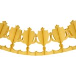 Product foto van Guirlande goud Pokal 3m brandvertragend