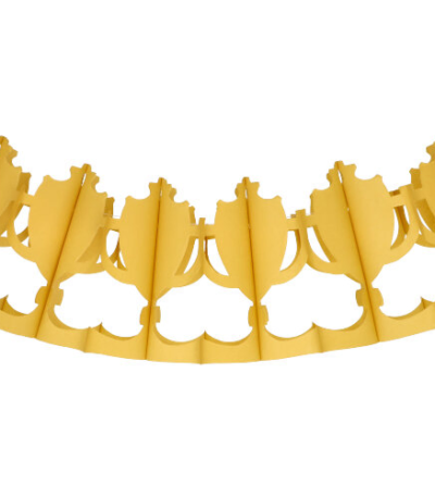 Product foto van Guirlande goud Pokal 3m brandvertragend