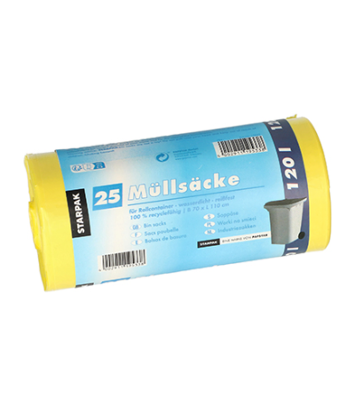 Product foto van HDPE Industriezakken geel 120l set van 25