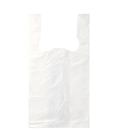 Product foto van HDPE draagtassen wit set van 200 50x26x16 cm