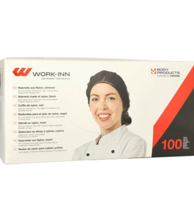 Product foto van Haarnetjes zwart set van 100 Work-Inn