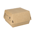 Product foto van Hamburgerbox karton bruin 110 stuks NOTPLA